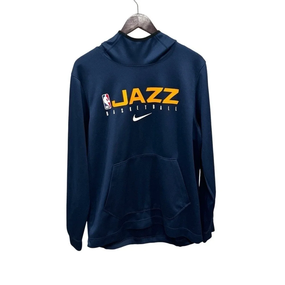 NBA Utah Jazz Nike Basketball Pullover Hoodie Sweatshirt Size L‎